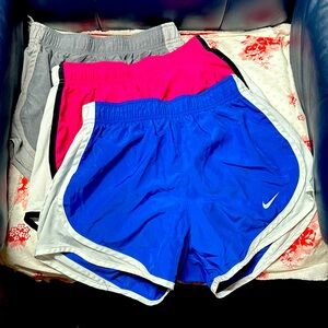 Women’s Nike shorts size extra small, three pair